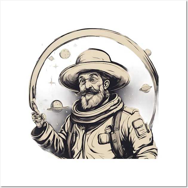 Inspector Spacetime Humorous Space Travels Wall Art by trubble